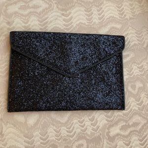 Rebecca Minkoff flat black lope bag